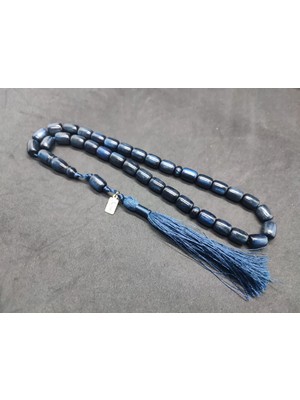 İskeçe Tesbih Ebu Zeyn Usta Eseri̇ Imzalı 12 Kat Ipe Di̇zi̇li̇ Eski̇ Usul Sıkma Kehri̇bar