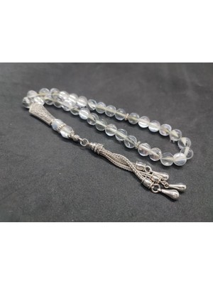 İskeçe Tesbih Özel Püskül Di̇zayn Doğal Aki̇k Taşı