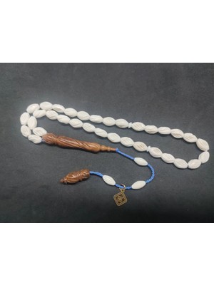 İskeçe Tesbih Hakan Kaya Usta Eseri̇ Kuka Kombi̇nli̇ Full Kalem Oyma Deve Kemi̇ği̇