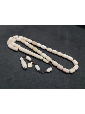 İskeçe Tesbih Iskeçeli̇ Cemi̇l Usta Eseri̇ Naturel Bali̇na Kemi̇ği̇
