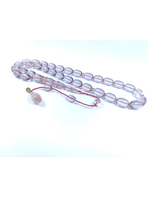 İskeçe Tesbih Mehmet Arıcı Usta Eseri̇ 0.6 mm Deli̇m Çi̇ft Zımpara Çi̇ft Ci̇lalı Ateş-I Kehri̇bar