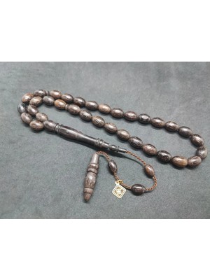 İskeçe Tesbih Hakan Kaya Usta Eseri̇ Macassar Abanoz Ağacı