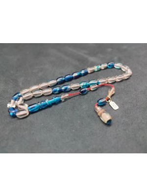 İskeçe Tesbih Uğur Şener Usta Eseri̇ Imame Halkalı Çi̇ft Kat Ci̇lalı Ateş-I Kehri̇bar