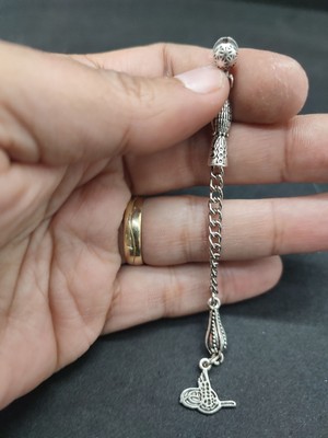 İskeçe Tesbih 475 Ayar Gümüş Tesbi̇h Püskülü