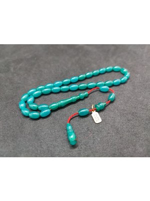 İskeçe Tesbih Uğur Şener Usta Eseri Bilek Boy (Küçük Boy) Sıkma Kehribar Sertifikalı 9603