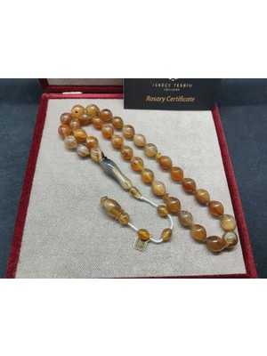 İskeçe Tesbih Iskeçeli̇ Cemi̇l Usta Eseri̇ 30.15 Gr. Iri̇ Boy Dağ Ceylanı Boynuzu