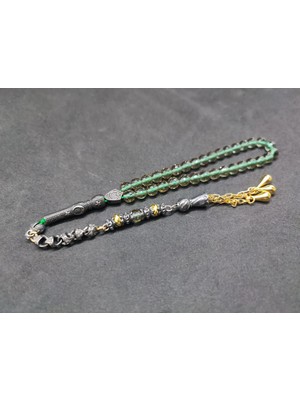 İskeçe Tesbih Telkari̇ Püskül Kombi̇nli̇ Işığa Göre 7 Renk Deği̇şti̇ren Bi̇lek Boy Doğal Zultani̇t