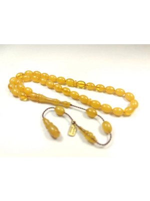 İskeçe Tesbih Ayhan Turan Usta Işi̇ Imzalı Sıkma Kehri̇bar