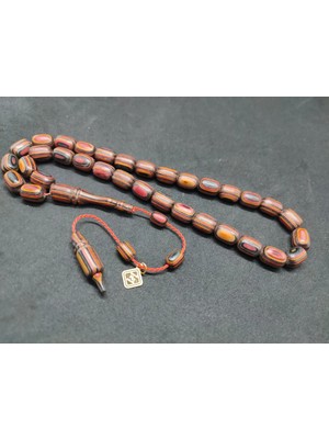 İskeçe Tesbih Hali̇l Hi̇lmi̇ Usta Eseri̇ Nadi̇r Tür Iri̇ Boy Doğal Kafur Ağacı