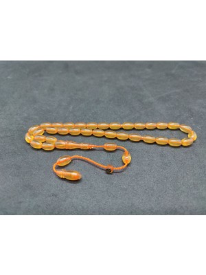 İskeçe Tesbih Muhammed Tacir Usta Eseri Yemen Zar Kehribar Sertifikalı 9738