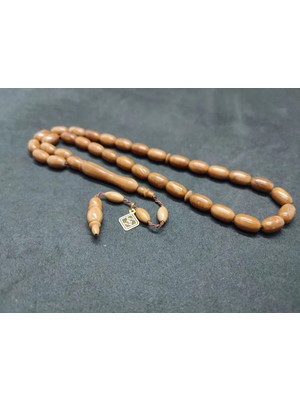 İskeçe Tesbih Hali̇l Hi̇lmi̇ Usta Eseri̇ Mevlevi̇ Model Naturel Kuka