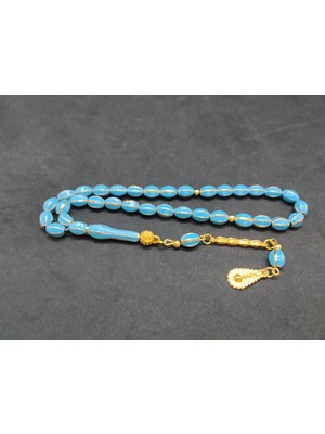 İskeçe Tesbih 47 Gram Düşük Ayar Gümüş Tesbih 6’lı Yarma Model Sertifikalı 9683