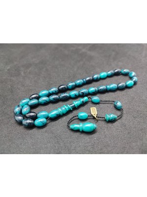 İskeçe Tesbih Serdal Akdeniz Usta Eseri Imame Halkalı El Boy Objeden Katalin Sertifikalı 9578