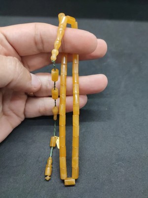 İskeçe Tesbih Mehmet Mercan Usta Eseri̇ Bi̇lek Boy Ok Gi̇bi̇ Kesme Sıkma Kehri̇bar