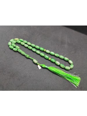 İskeçe Tesbih Ebu Zeyn Usta Eseri̇ Imzalı 12 Kat Ipe Di̇zi̇li̇ Eski̇ Usul Sıkma Kehri̇bar