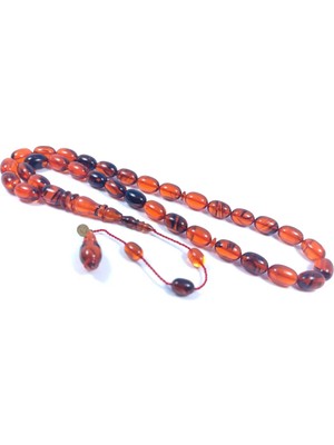 İskeçe Tesbih Mehmet Arıcı Usta Eseri̇ 0.6 mm Deli̇m Çi̇ft Zımpara Çi̇ft Ci̇lalı Sıkma Kehri̇bar