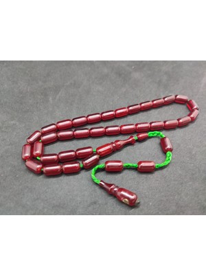 İskeçe Tesbih Isa Balkaya Usta Eseri Esku Usul Kat Kat Ipe Dizilmiş Eski Sıkma Kehribar Sertifikalı 9472