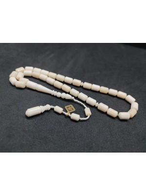 İskeçe Tesbih Iskeçeli̇ Cemi̇l Usta Eseri̇ Sülün Imame El Boy  Naturel Bali̇na Kemi̇ği̇