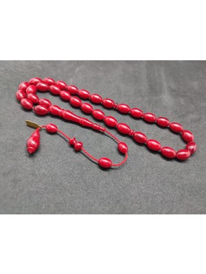 İskeçe Tesbih Ali̇ Küçük Usta Eseri̇ Çi̇ft Kat Ci̇lalı Alman Sıkma Kehri̇bar