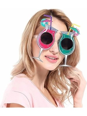 Eco Lounge Kokteyl Temalı Hawaii Yaz Partisi Gözlüğü