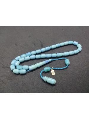 İskeçe Tesbih Uğur Şener Usta Eseri El Boy Çift Zımpara Çift Cilalı Sıkma Kehribar Sertifikalı 9521