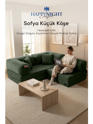 Happy Night Sofya Küçük Köşe | Aktivite Koltuğu | Oyun Koltuğu | Sünger Koltuk | Sinema Koltuğu. 180X180 cm
