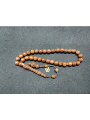 İskeçe Tesbih Hali̇l Hi̇lmi̇ Usta Eseri̇ Imame Hi̇tame Kalemkar Işçi̇li̇kli̇  Naturel Kuka