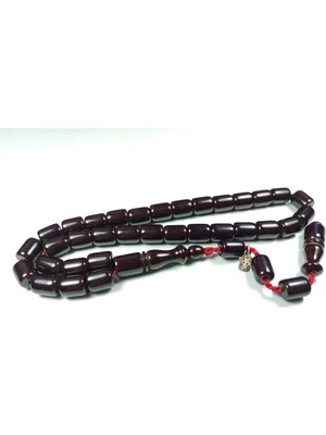 İskeçe Tesbih Dabbas Usta Işi̇ Imzalı (Imzası Gümüştür) Sıkma Kehri̇bar