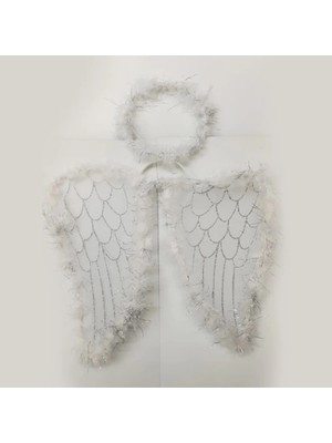 Eco Lounge Melek Kanadı ve Tacı Beyaz Renk