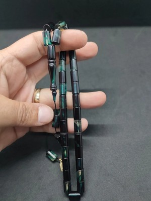 İskeçe Tesbih Uğur Şener Usta Eseri̇ 0.6 Şeffaf Deli̇m Çi̇ft Kat Ci̇lalı Ok Gi̇bi̇ Sıkma Kehri̇bar