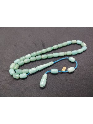 İskeçe Tesbih Uğur Şener Usta Eseri El Boy Çift Zımpara Çift Cilalı Sıkma Kehribar Sertifikalı 9523