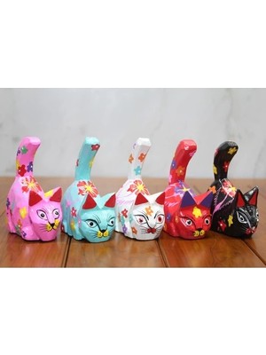 Eco Lounge Ahşap 5'li Kedi Seti Model 4