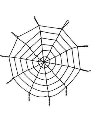 Eco Lounge Halloween Cadılar Bayramı Örümcek Ağ Dekor Siyah
