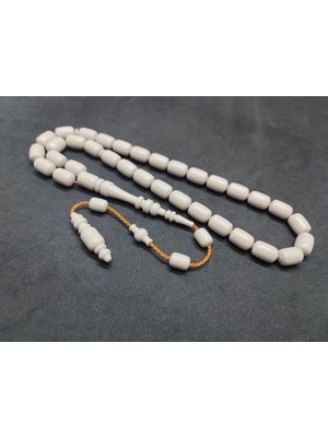 İskeçe Tesbih Yusuf Erden Usta Işi̇ Imzalı Halkalı Imame Cori̇an Mermer