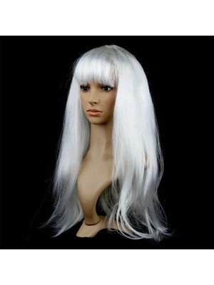 İlk El Grup Ieg™ Beyaz Renk Peruk Saç