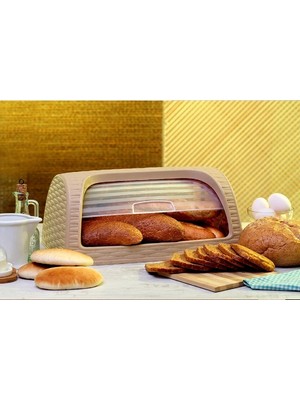 Eco Lounge Hasır Desenli Ekmek Saklama Kutusu