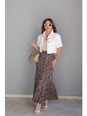 Purple By Banu Bej Leopar Maxi Etek