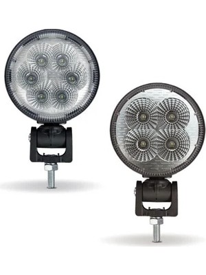 Serdar Plastik Serko 4 LED Cr 120MM LED Çalışma Lambası Yuvarlak Düz Cam 0001.3718.000