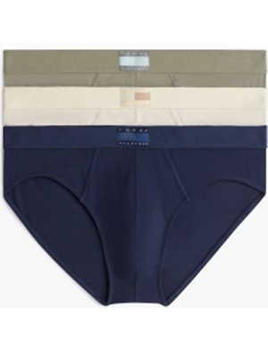 Tommy Hilfiger 3p Brıef Dtm Erkek Gri Boxer - UM0UM03855