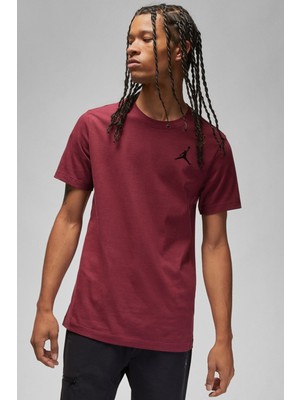 Nike Air Jordan Jumpman Ss Crew Mens  Erkek Günlük Tişört Bordo