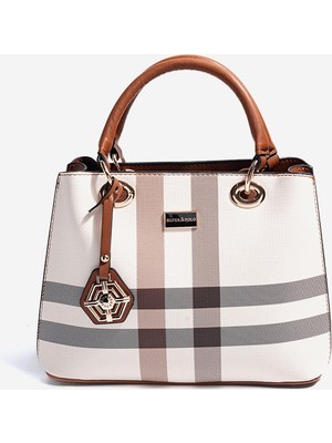 Silver & Polo Silver Polo  Kadın  SP1272-MK48 Sılver Polo El Çantası Krem-Taba