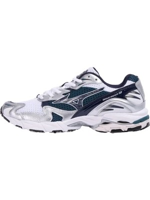 Mizuno Wave Rider 10 Unisex Günlük Giyim Ayakkabısı Beyaz / Lacivert