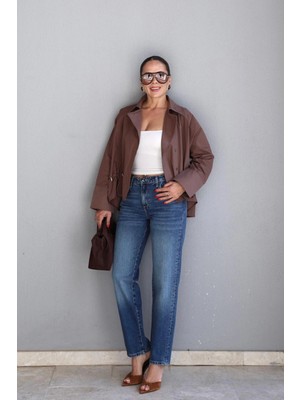 Purple By Banu Mavi Düşük Bel Slim Fit Jean