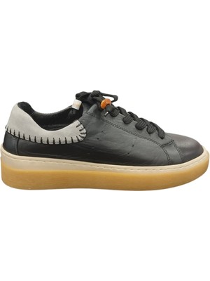 Taşçı Ayakkabı Kadın Ortopedik Hakiki Deri Bağcıklı Günlük Sneaker Ayakkabı Palmiye 1423Z