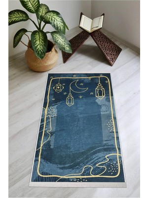 Modern Home Diz Ağrıtmaz Süngerli Kalın Tüylü Seccade Yumuşak Seccade