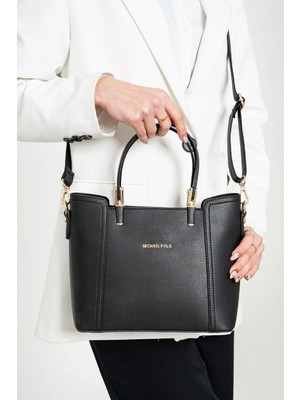 Michael Polo Kadın 3 Bölmeli Uzun Askılı El ve Kol Çantası Şık ve Kullanışlı
