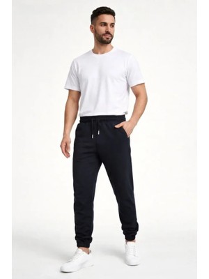 Modi Green Erkek Siyah Jogger Rahat Kalıp, Cepli, Lastikli Paça, Günlük Spor Pantolon Eşofman Altı