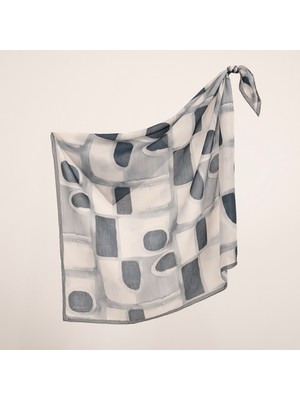 Piramit Naturel Eşarp | Blok