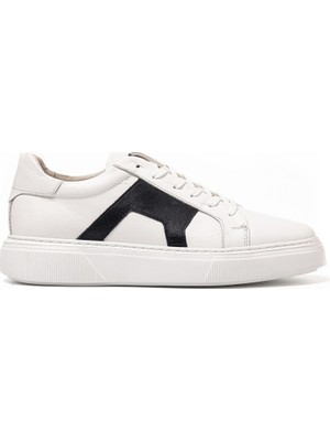 Erkek Sneaker OG-437 John May Beyaz-Lacivert
