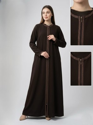 Nazife  Kadın Büyük Beden Ferace Petek Kumaş Anne Ferace/pardesü